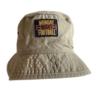 Vintage ABC Monday Night Football Bucket‎ Hat NFL Khaki Sports Specialties
